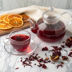 Organic Hibiscus Tea, 100 Count, EcoConscious Tea Bags, Caffeine Free, Packag…