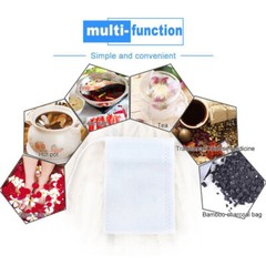 Disposable White Non-Woven EMPTY Tea Bags Drawstring Filter Bags for Spices LOT