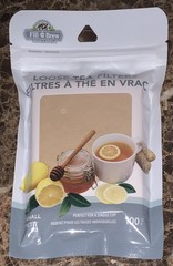 Fill n Brew Loose Tea Filters Unbleached Chlorine Free 100 Pack Small 1 Cup NEW