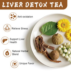 24 Bags Liver Detox Tea Bags Support Liver Cleanse & Detox Herbal Health Tea