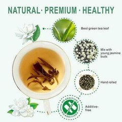 Organic Jasmine Green Tea Dragon Ball Tea Chinese Loose Leaf 100g/3.5oz
