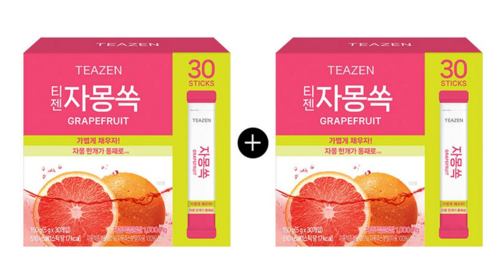 Teazen Grapefruit Powder Tea 5g x 60 sticks