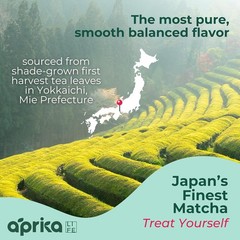 Japanese Ceremonial Matcha Tea Powder 100g Aprika Life USDA Organic JAS