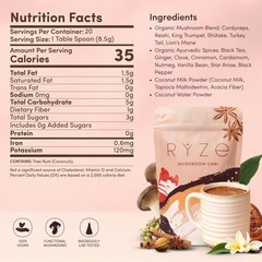 RŸZE Mushroom Chai With 6 Adaptogenic Mushrooms Beverage Powder FREE SHIPPING.