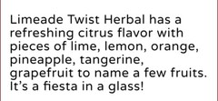 TEAVANA LIMEAID TWIST Loose Leaf Herbal Tea Fresh Pack Refreshment Cocktail