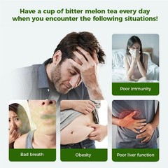 Natural Bitter Melon tea bags 120g. 60 Tea Bags,Natural Healthy Herbal Tea.No…