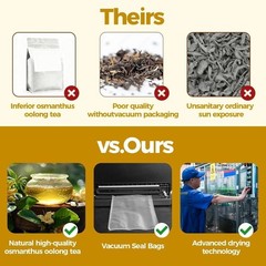 40 Count Premium Osmanthus Oolong Tea Bags 100% Natural, Aromatic Osmanthus …