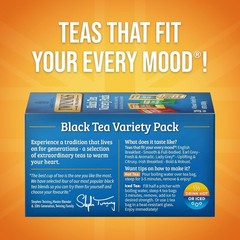 Gourmet Black Tea Bags Collection – 20 Count Selection of Classic Flavors