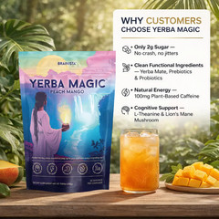 Yerba Magic Instant Tea – Boost Energy & Focus – Assorted Flavors, 30ct