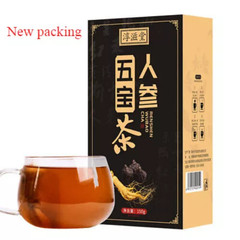Ginseng Six Treasure Tea, Kidney Support Formula, Chinese Herbal Tea – 30 Bags
