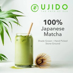 Ujido The Path of Zen Japanese Matcha Green Tea Powder Ceremonial Blend (4 OZ)