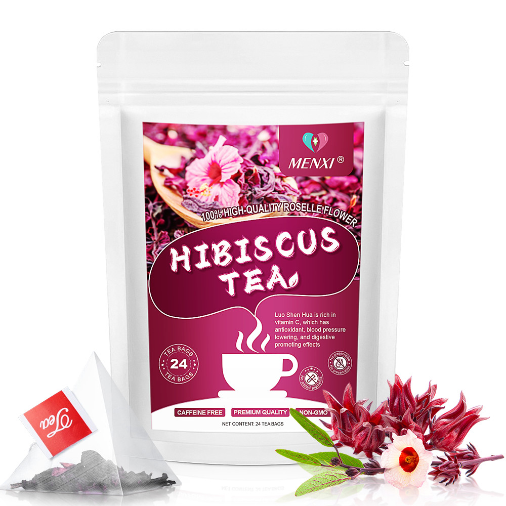 100% Premium Dried Hibiscus Flowers Tea Bags, Cut & Sifted, Flor de Jaimaica Tea