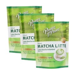 Prince of Peace 3 in 1 Matcha Latte – Instant Beverage – 12 Sachets– 3 Packs