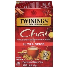 Rich Ultra Spice Chai – 20 Count Kosher Teabags, Sweet & Invigorating Taste