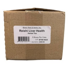 Bravo Tea Reishi Liver Health Herbal Tea Caffeine Free 20 ct 6 Boxes BB 06/2028
