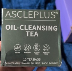 ASCLEPLUS Oil-Cleansing Tea Bagged Vegan Non-GMO Gluten Free Pantry 10 Servings