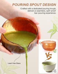 Matcha Whisk Set, 7 Pcs, Matcha Kit Includes Matcha Bowl, Matcha Whisk and Ho…