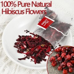 Premium Hibiscus Tea Bags,100 Tea Bags/7.06 Oz,100% Pure Dried Hibiscus Flower,N