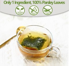 Premium 60 Parsley Tea Bags, Made with 100% Natural Parsley Leaves, Caffeine Fre