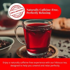 75 Hibiscus Tea Bags, Pure Dried Hibiscus Flower Tea, Te De Hibisco, Herbal Tea
