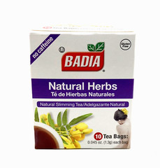 (6 Pack) Badia Natural Herbs Tea 10 Bags Each – Caffeine Free Herbal Slimming