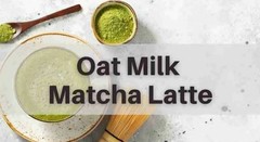 Karma Kitchen Japanese Barista-Style Blueberry Matcha Latte w/ Whole Oat Milk