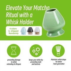 TEANAGOO MA-01 Japanese Matcha Ceremony Accessory, Matcha Whisk (Chasen), Tra…