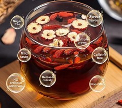 150pc Ginseng Five Treasure Tea Kidney liver tea Goji red date tea kidney health