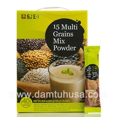 Damtuh 15 Multi Grains Mix Powder 20g x 40 Sticks, Caffeine Free, Korean Tea