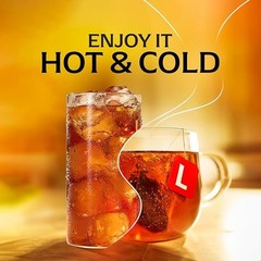 Lipton Black Tea Bags, Hot or Iced High Caffeine Tea, 100 Total Bags