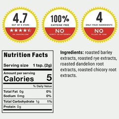 Dandy Blend Instant Herbal Beverage with Dandelion, 7.05 Ounces