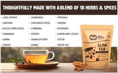 Detox Herbal Slim Tea, One Tea with 18 Herbs, Cleanse & Digest, 2 Packs