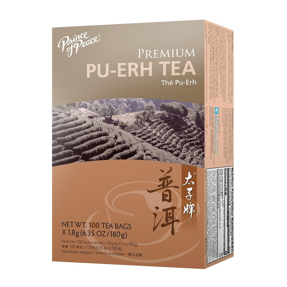 Prince Of Peace Tea Premium Pu-erh Tea, 100 teabags 100 Count (Pack of 1)
