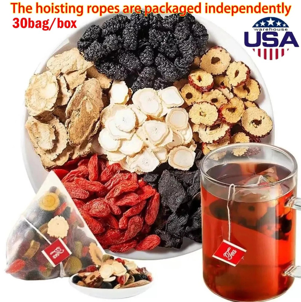 150pc Ginseng Five Treasure Tea Kidney liver tea Goji red date tea kidney health