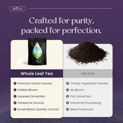 PiPi Tea Organic Oolong Tea Bags – Whole Leaf, 20 Bags 4g Each – Cortisol & C…