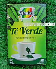 5 Packs GREEN TEA Camellia Sinensis TE VERDE 100 bags Therbal Made in Mexico