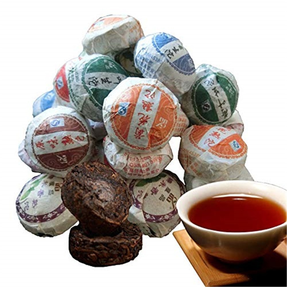 Natural Organic Ripe Pu-erh Tea Mini Tuo Cha 10Pcs 50g Energy Detox Herbal Tea