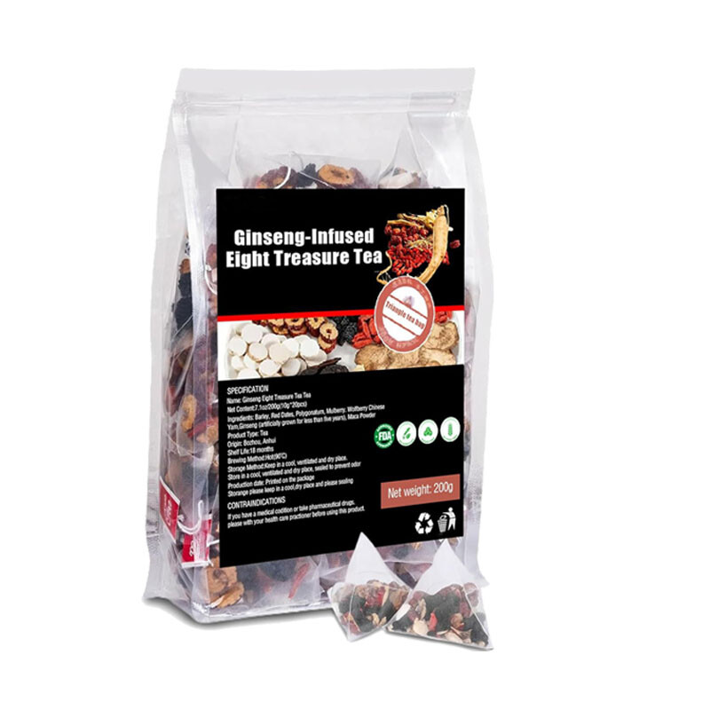 Ginseng-infused Eight Treasure Tea Kidney Ginseng Wolfberry Mulberry Health