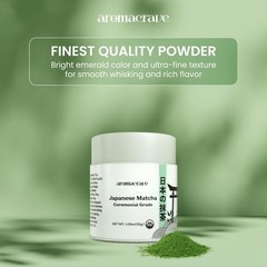 Japanese Matcha Green Tea Powder – Ceremonial Grade – Premium Finely Ground G…