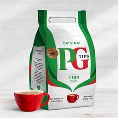 PG Tips One Cup Pyramid Tea Bags Total 1100 Tea Bags
