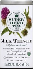 Herbal Tea Organic Milk Thistle Naturally Caffeine-Free 36 Herbal Tea Bags