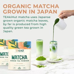 Matcha Green Tea Powder 5oz Unsweetened Pure for Baking Smoothies Latte Drinks