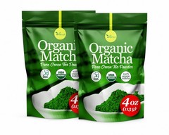 2 Pack uVernal Organic Matcha Green Tea Powder 4oz 8oz Total Pure Culinary Grade
