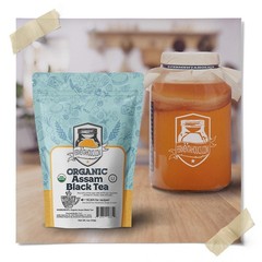 Fermentaholics Assam Black Tea Organic Loose Leaf Tea 4 oz Package