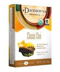 Organics, Classic Chai, 8-count Tea Bags, Pack of 12