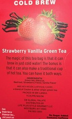 TEA CENTRAL COLD BREW STRAWBERRY 🍓 VANILLA GREEN TEA 2 Boxes= 50 Bags BB:2027