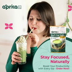 AprikaLife Matcha Latte Mix with Vanilla, Ceremonial, 6.8 oz