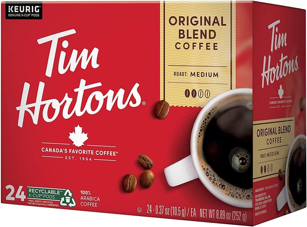 Tim Hortons Original Blend, Medium Roast Coffee, Single-Serve K-Cup Pods