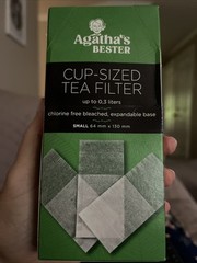 Fill n Brew Loose Tea Filters Unbleached Chlorine Free 100 Pack Small 1 Cup NEW