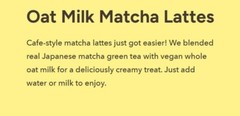 Karma Kitchen Japanese Barista-Style Honey Lavender Matcha Latte w/ Oat Milk